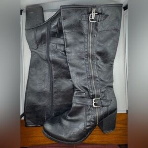 Marc Fisher Black Knee-High Boots